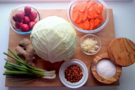 Kimchi ingredients